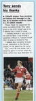 Match Programme Mowbray Tribute