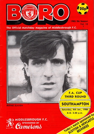 Middlesbrough v Southampton matchday magazine